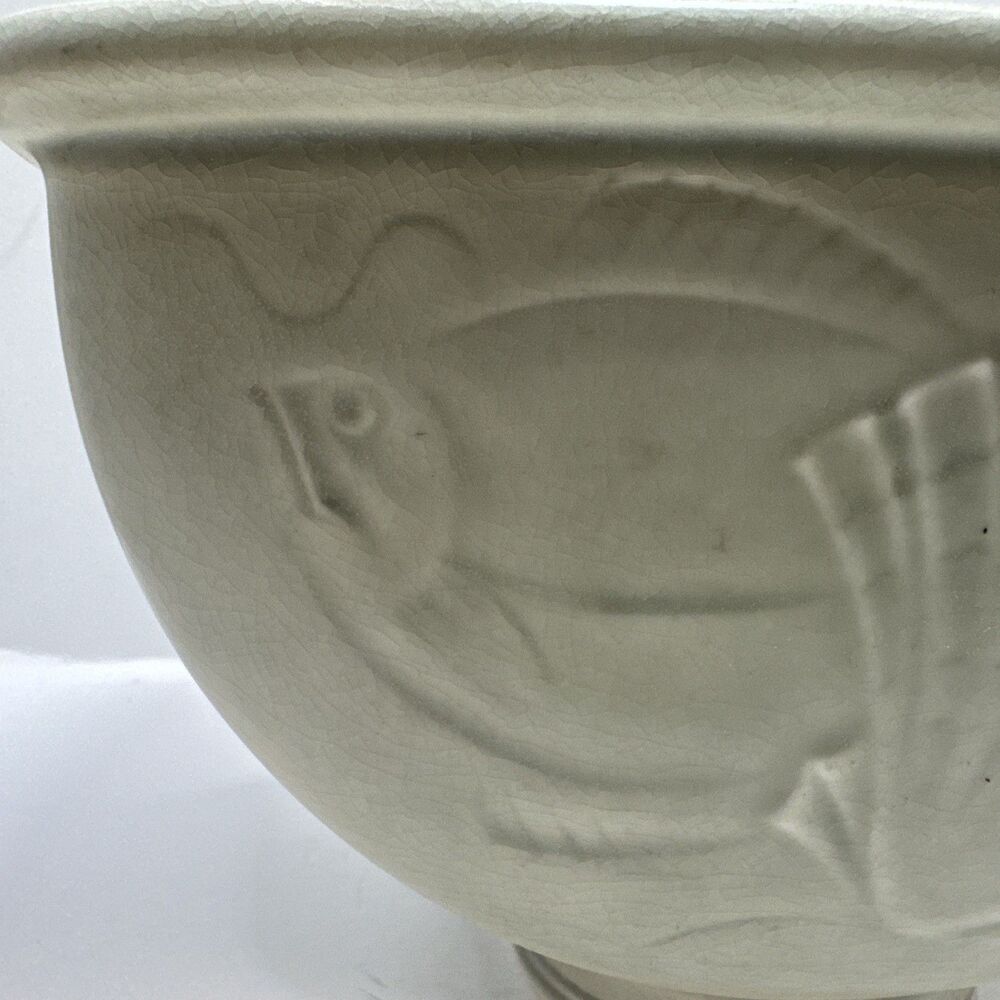 Solbjerg Vase Sea Motif Nils Thorsson Aluminia Royal Copenhagen Denmark 1930 - Picture 3 of 9
